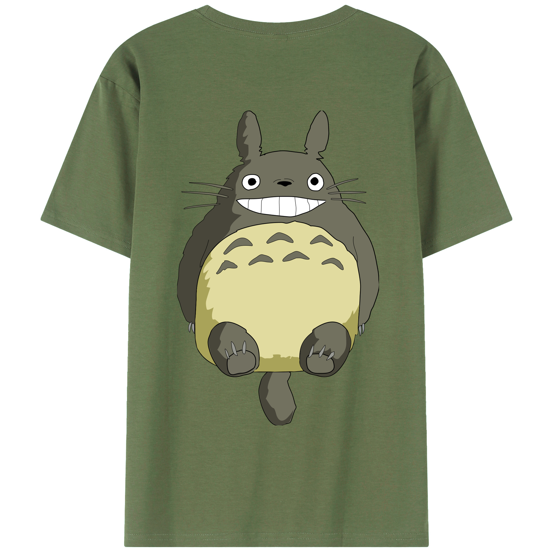 （画像用） となりのトトロ 草壁メイ 草壁サツキ My Neighbor Totoro Satsuki Kusakabe Mei Kusakabe 綿100％ メンズ半袖Tシャツ（バックプリント） 通気性